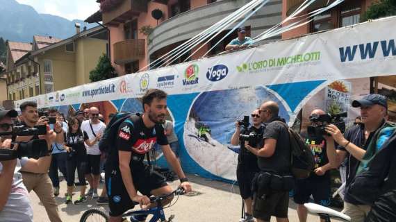 FOTO&VIDEO TN - Davide Ancelotti già a Dimaro, giro il bici per il vice allenatore azzurro