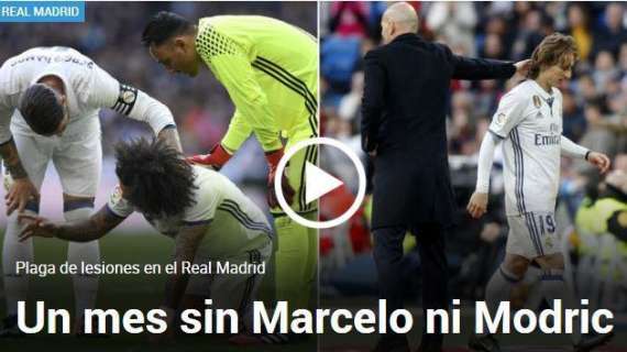FOTO - Dalla Spagna, Marca: "Un mese di stop per Modric e Marcelo!"