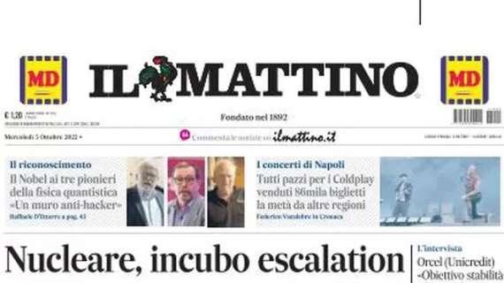 PRIMA PAGINA - Il Mattino: "Divini"