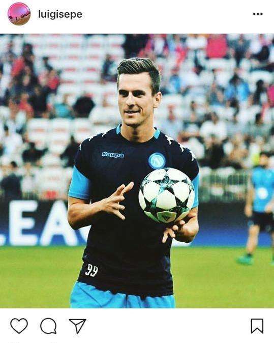 FOTO - Il messaggio di Sepe a Milik: "Questo momento ti farà diventare ancora più forte"