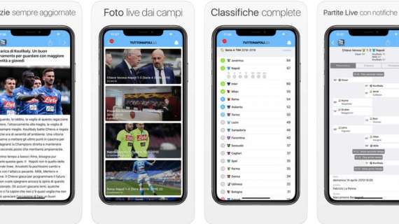 Sei in vacanza? Seguici da Iphone o Android con la nostra App gratuita, la più scaricata sul Napoli