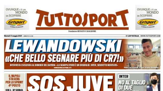 PRIMA PAGINA - Tuttosport: “Sos Juve, senza Champions -80mln”