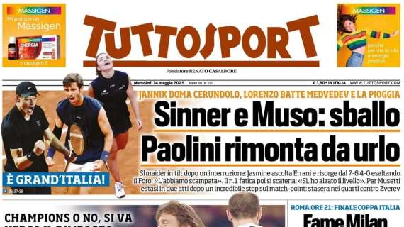 Tuttosport insiste: "Chiellini e Conte, brividi Juve"