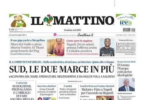 Il Mattino: "Napoli, Osi ai saluti: pronta l'offerta araba. E Lukaku accelera"