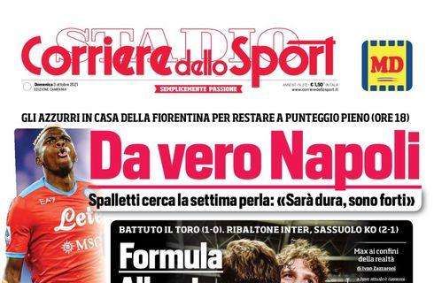 PRIMA PAGINA - CdS Campania: "Da vero Napoli"