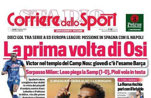 PRIMA PAGINA - CdS Campania: “La prima volta di Osi"
