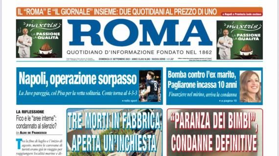 Il Roma: "Napoli, operazione sorpasso"
