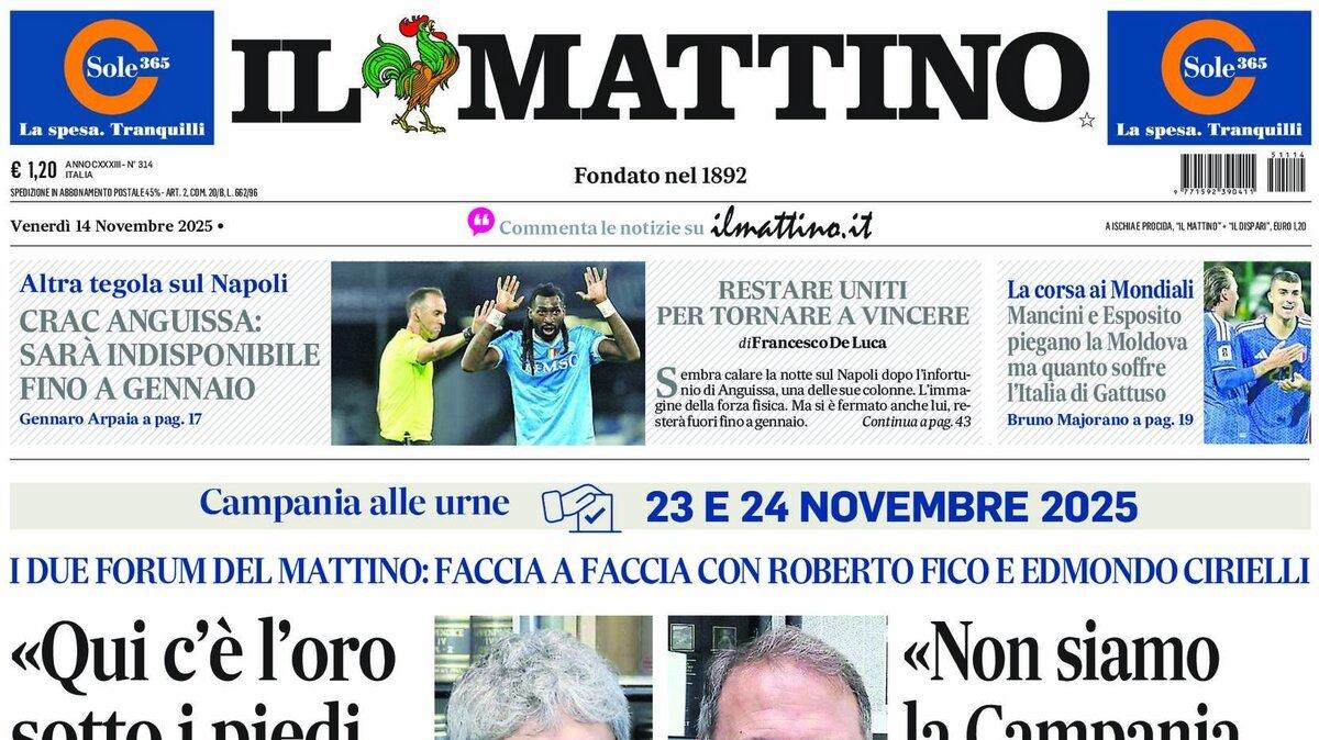 Il Mattino: "Crac Anguissa: sarà indisponibile fino a gennaio”