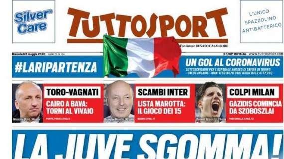 PRIMA PAGINA - Tuttosport - "La Juventus sgomma!"