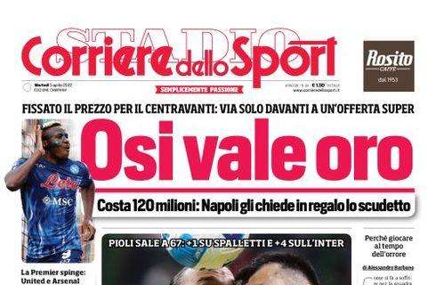 PRIMA PAGINA - CdS Campania: “Osi vale oro”