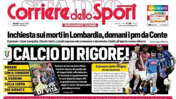 PRIMA PAGINA - CdS: "Il Milan scoppia! Faccia a faccia con Zlatan"