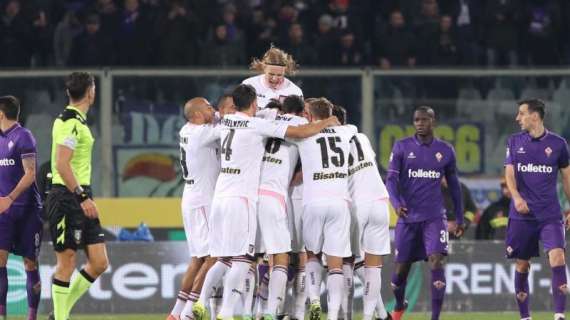 Serie A, Palermo in vantaggio all'intervallo: Samp sotto 1-0