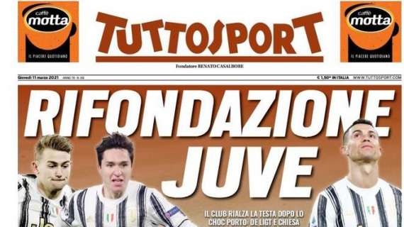 PRIMA PAGINA - Tuttosport: "Rifondazione Juve"