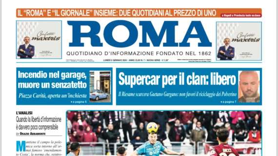 PRIMA PAGINA - Il Roma: "Vergognatevi"