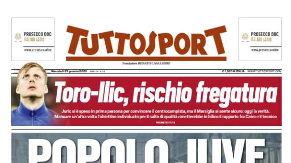 PRIMA PAGINA - Tuttosport: "C'era una volta il Milan"