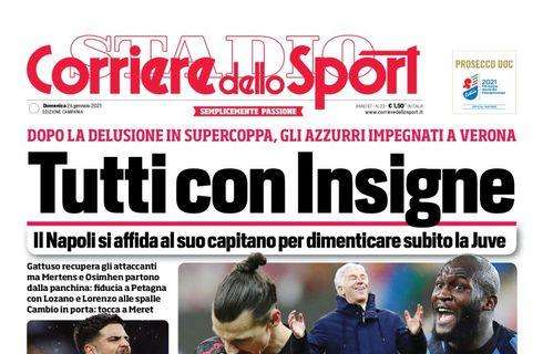 PRIMA PAGINA - CdS Campania: "Tutti con Insigne"