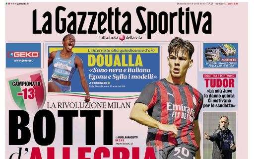 La Gazzetta dello Sport titola sul 3-2 al Girona: "De Bruyne c'è"