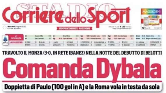 PRIMA PAGINA - CdS: “Napoli, la notte di Raspadori”