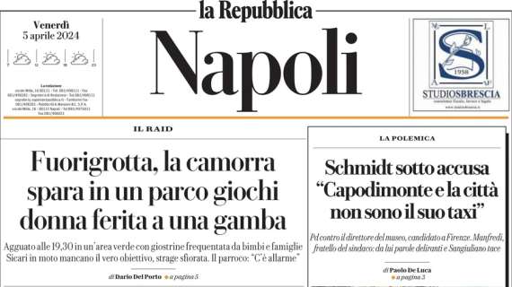 PRIMA PAGINA - Repubblica: "A Napoli un parco tematico per Maradona"
