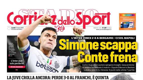 Corriere dello Sport: "Simone scappa, Conte frena"