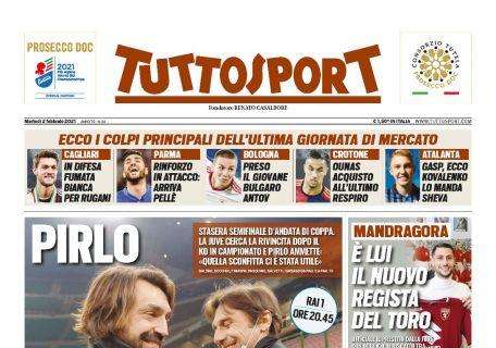 PRIMA PAGINA - Tuttosport: "Pirlo: Grazie Inter!"