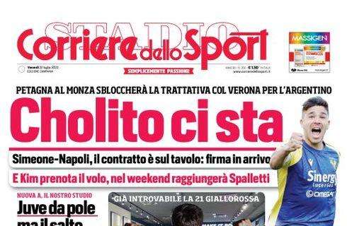 PRIMA PAGINA - CdS Campania: ”Cholito ci sta”