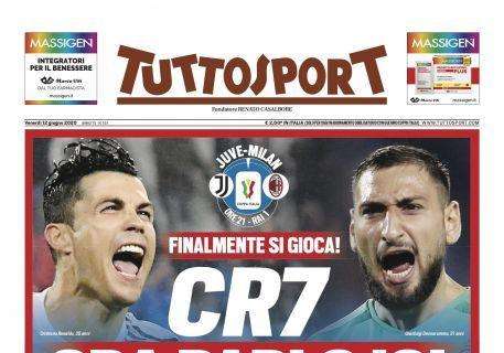 PRIMA PAGINA - Tuttosport: "Champions, fase finale a Lisbona"