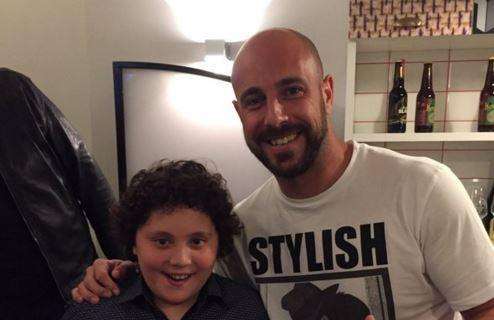 FOTO - Reina con il piccolo protagonista di 'Troppo Napoletano': "Fratellone"
