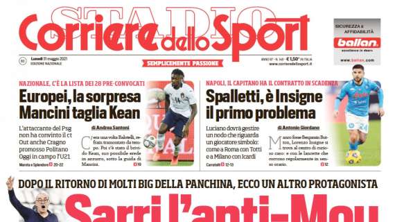 PRIMA PAGINA - CdS: "Sarri l'anti Mou"