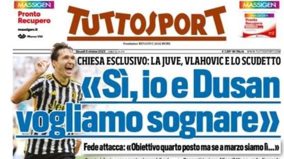 PRIMA PAGINA - Tuttosport: "Milan, noia: punto e basta. Impresa Lazio"