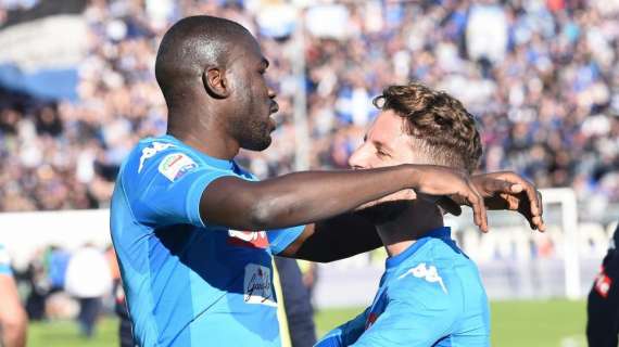 Koulibaly festeggia dopo il razzismo di Bergamo: "Napoli, ti amo! Bravi fratelli"