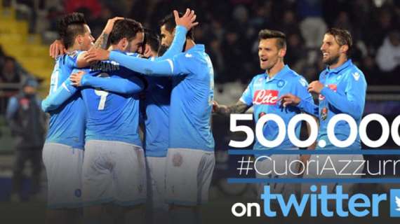 FOTO -Napoli su twitter, 500.000 followers per il profilo ufficiale della società 