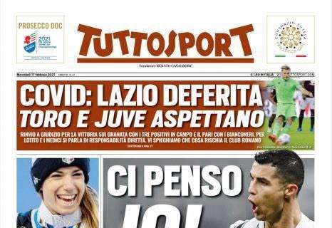 PRIMA PAGINA - Tuttosport: "Covid: Lazio deferita, Toro e Juve Aspettano"