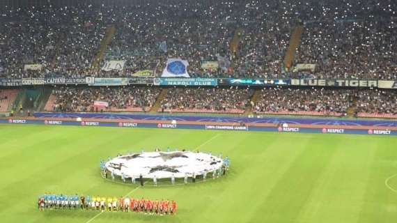 Napoli-Benfica, i dati ufficiali sugli spettatori e l'incasso totale