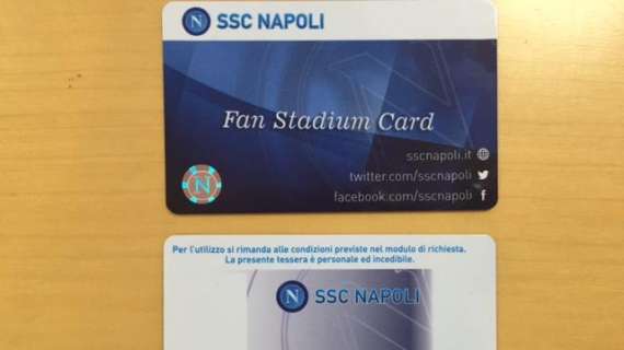 SSC Napoli - Da domani in vendita da "Fan Stadium Card": tutti i dettagli 