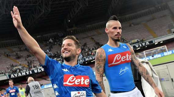 Hamsik omaggia Mertens per i 100 gol in Serie A: "Complimenti"