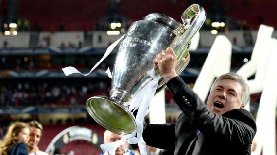 Per Ancelotti inizia la 17esima esperienza Champions: con 3 vittorie è il tecnico più vincente della competizione