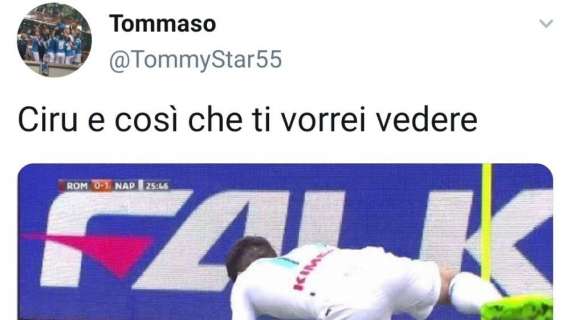 FOTO - Starace nostalgico delle esultanze di Mertens: "Ciro, vorrei vederti così..."