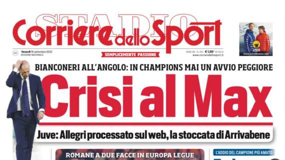PRIMA PAGINA - Corriere dello Sport: “E’ Raspadori l’anti-Diavolo”