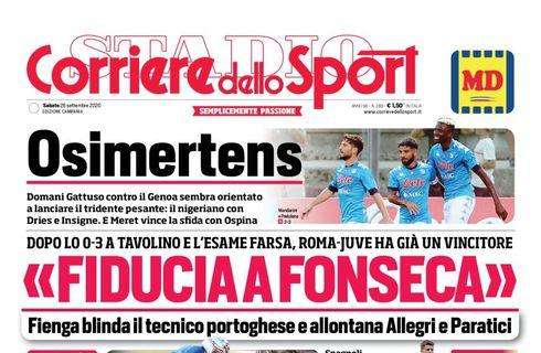 PRIMA PAGINA - CdS Campania: "Osimertens"