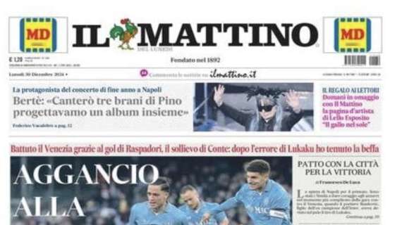 Il Mattino: "Aggancio alla vetta"