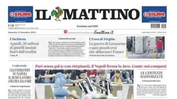 Il Mattino: "A buon punto"