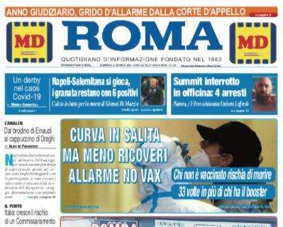 PRIMA PAGINA - Il Roma: "Napoli-Salernitana si gioca, i granata restano con 6 positivi"