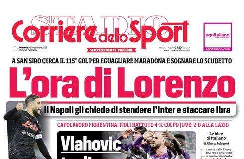 PRIMA PAGINA - Cds Campania: “L'ora di Lorenzo"