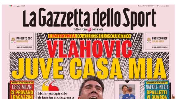 PRIMA PAGINA - Gazzetta: "Napoli-Inter, Spalletti vi guarda"