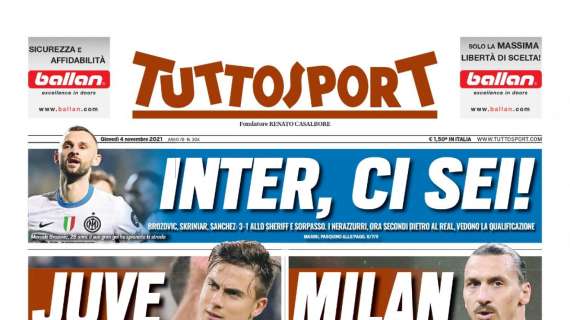 PRIMA PAGINA - Tuttosport: "Turnover Napoli a Varsavia"