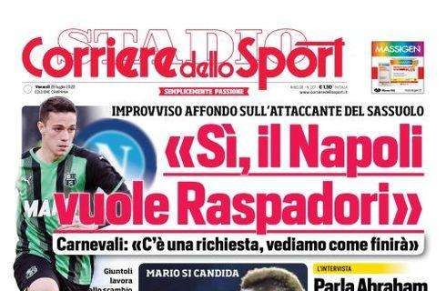 PRIMA PAGINA - Cds Campania: ”Sì, il Napoli vuole Raspadori”