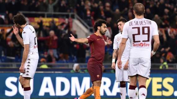 Serie A, tutto facile per la Roma: 2-0 sul Torino all'intervallo