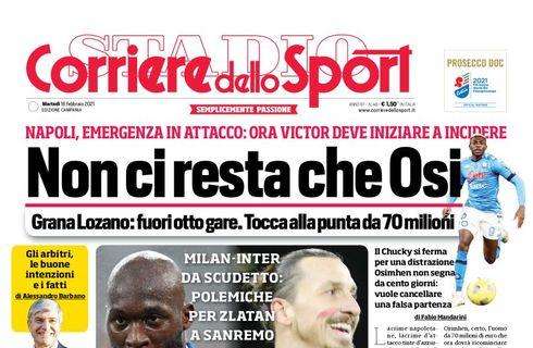 PRIMA PAGINA - CdS Campania: "Non ci resta che Osimhen"