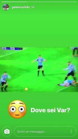  Lazio-Juve, Lady Inzaghi attacca sul rigore negato: "Dove sei VAR?"